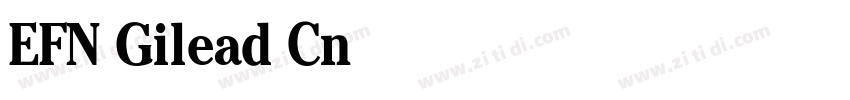 EFN Gilead Cnd Bold字体转换